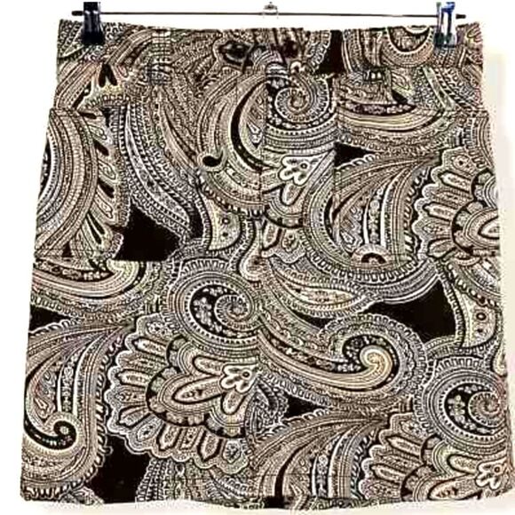 Ann Taylor cotton Paisley Skirt - Picture 1 of 10
